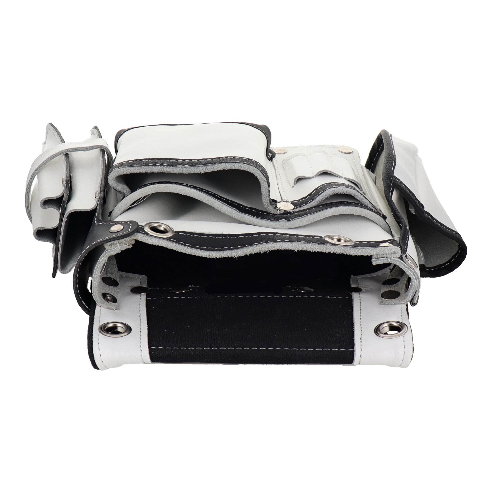 DTL-99-WH 作業ベルト・収納袋 釘袋 本革卓越 釘袋2段 サイドケース付