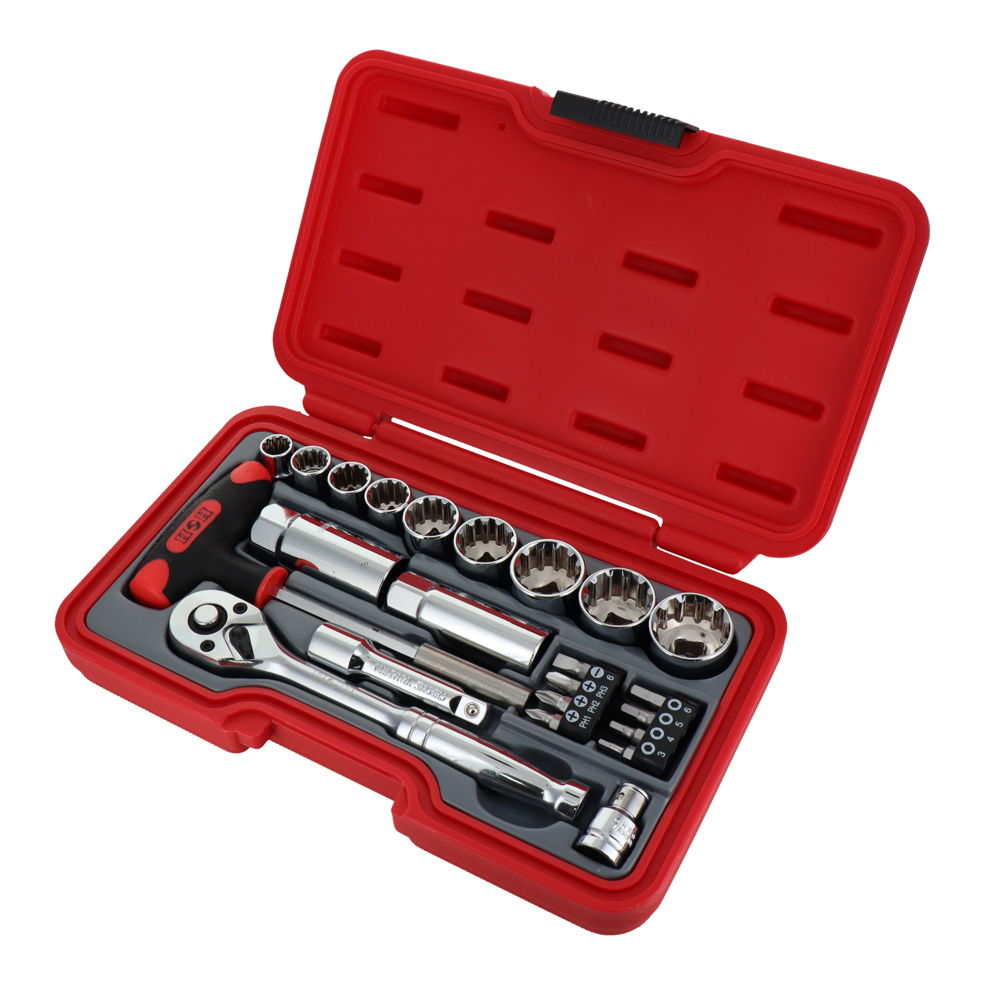 H-3024 ソケットレンチ ソケット＆ビットセット 24pcs.ソケットレンチ