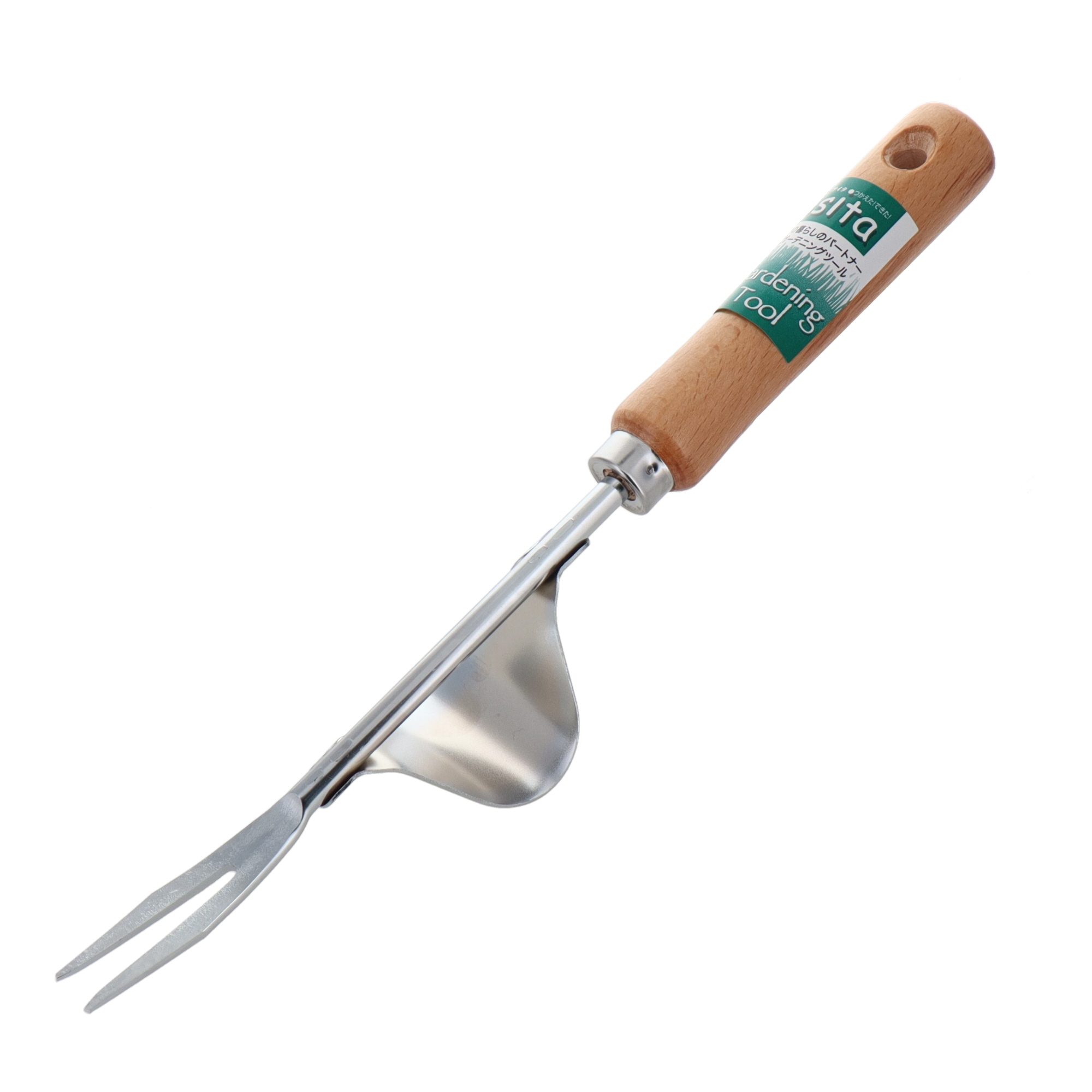 A415 鎌（カマ） 除草具 クローム木柄テコ付草抜き｜株式会社 三共