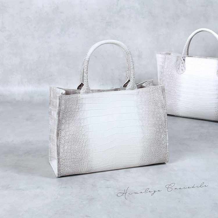 ヒマラヤ クロコダイル ハンドバッグ 2way ショルダーバッグ トート