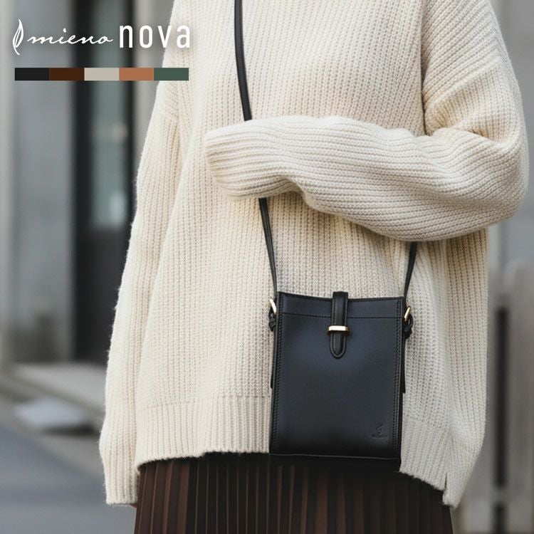 レディース-バッグ-牛革-ポシェット/ミニバッグ｜牛革ミニバッグなら三