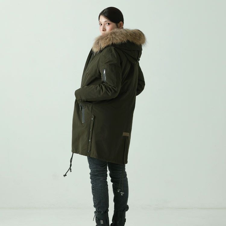 Filomo モッズコート レディース ダウン ライナー フード付き ファー