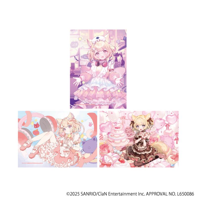 にゃんたじあ！｜L版ブロマイド3枚セット「にゃんたじあ！」07/若魔雲