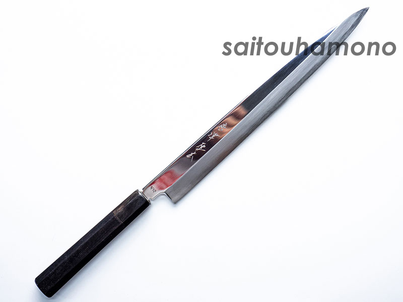 唐津厚広V10鏡面黒丹八角柄和包丁の通販「サイトウ刃物店」