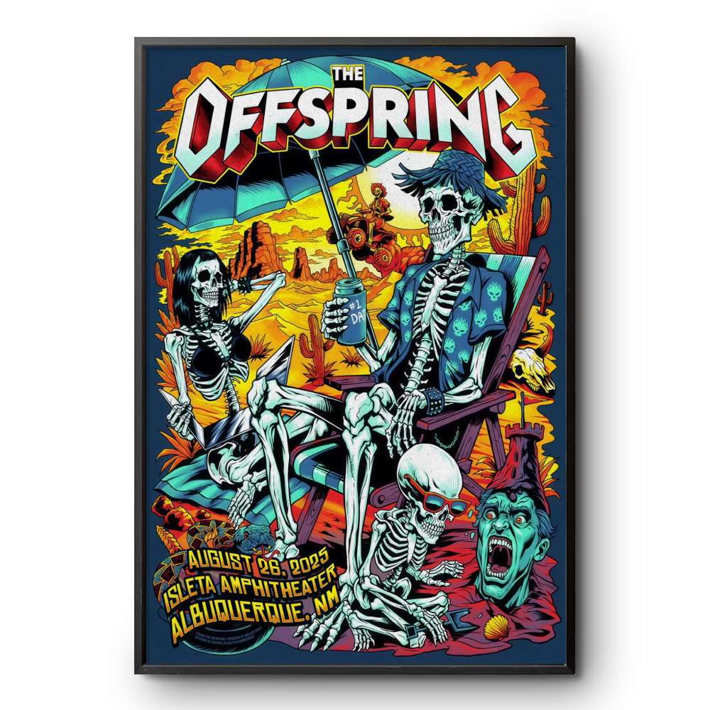 The Offspring Supercharged NA 2025 Concert Poster | Custom prints