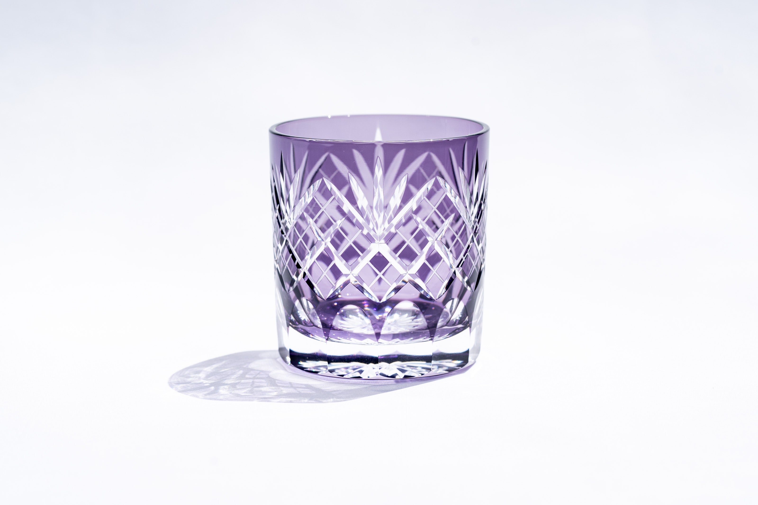 直販限定販売】M-131-V 剣矢来重文様 オールド ムラサキ – 硝子工房 彩鳳