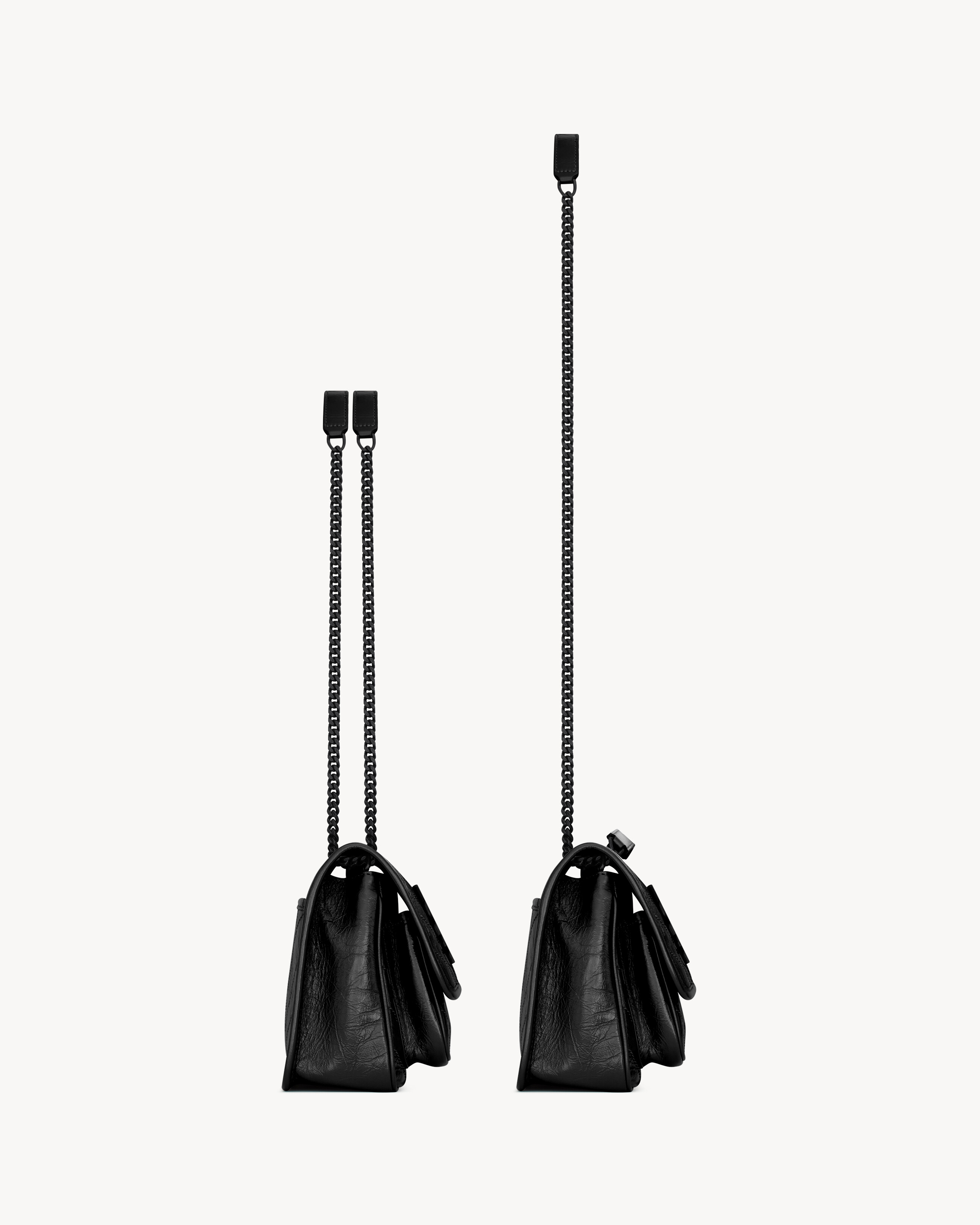 ニキ ベイビー（ヴィンテージレザー） ブラック | Saint Laurent | YSL