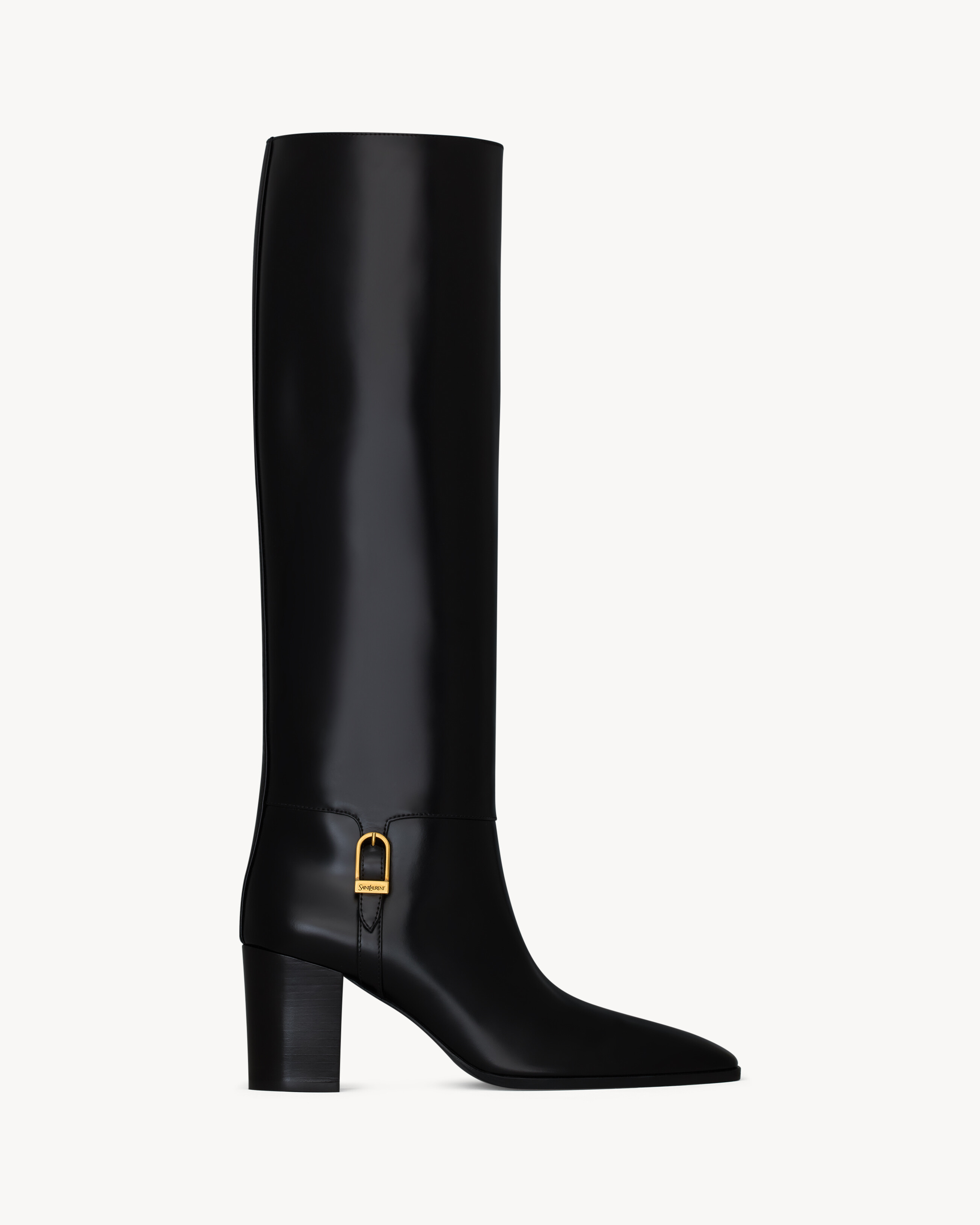 JULIA boots in smooth leather in Black | Saint Laurent | YSL EN-US