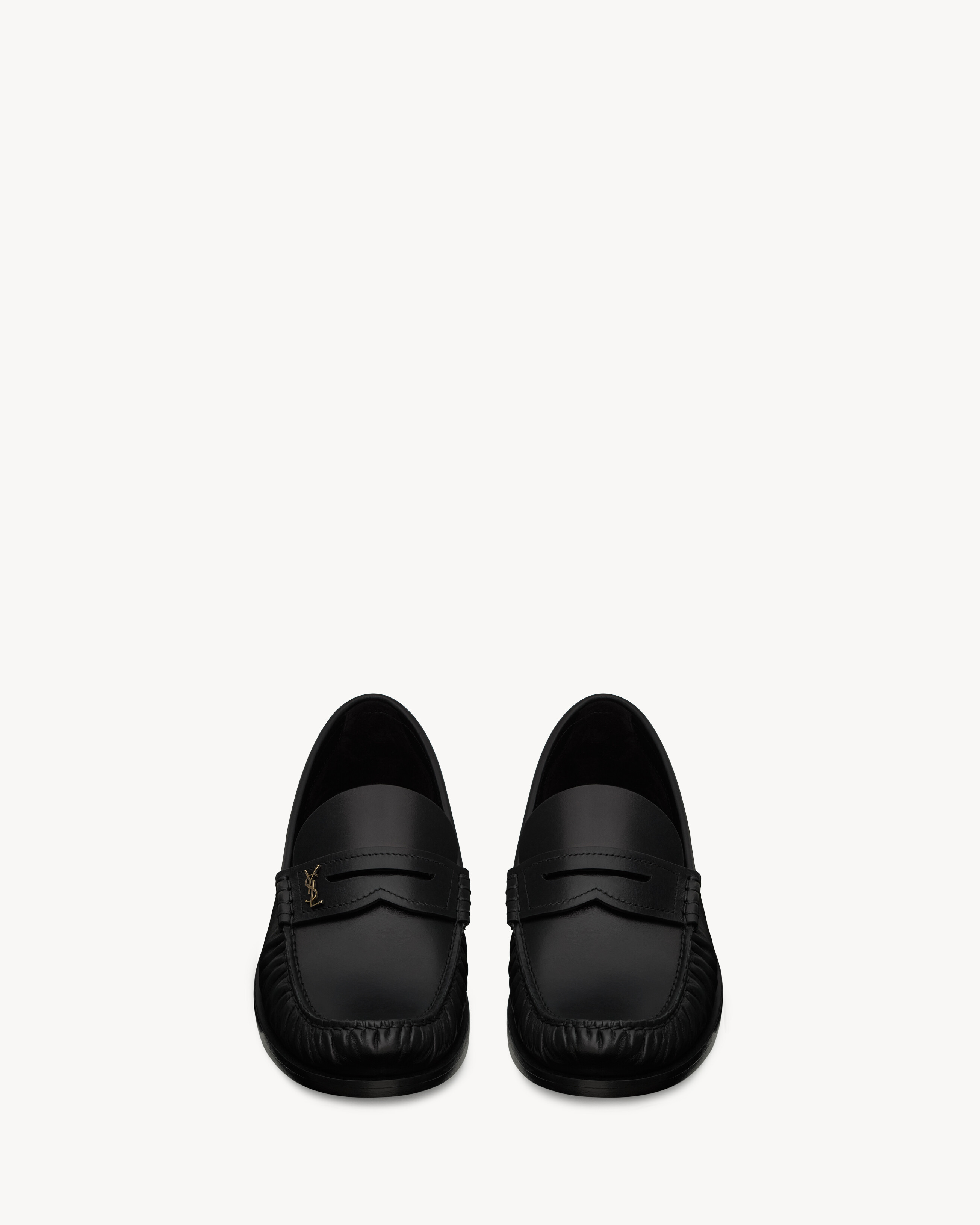 LAURENT loafers in smooth leather in Black | Saint Laurent | YSL EN-US