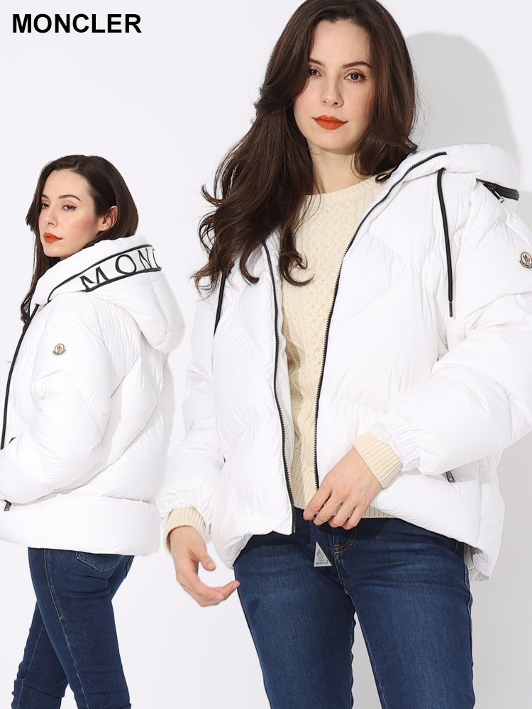 MONCLER (モンクレール) フードロゴ フルジップ ダウンジャケット