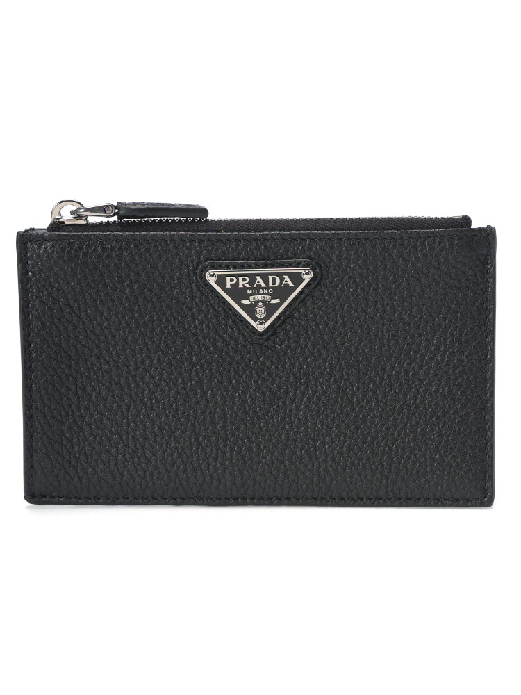 PRADA (プラダ) ファスナー付 ヴィッテロダイノレザー カードケース