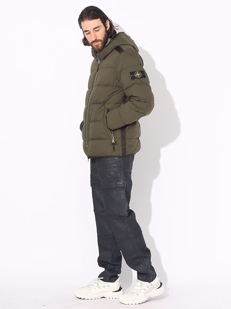 STONE ISLAND (ストーンアイランド) フード フルジップ ダウン