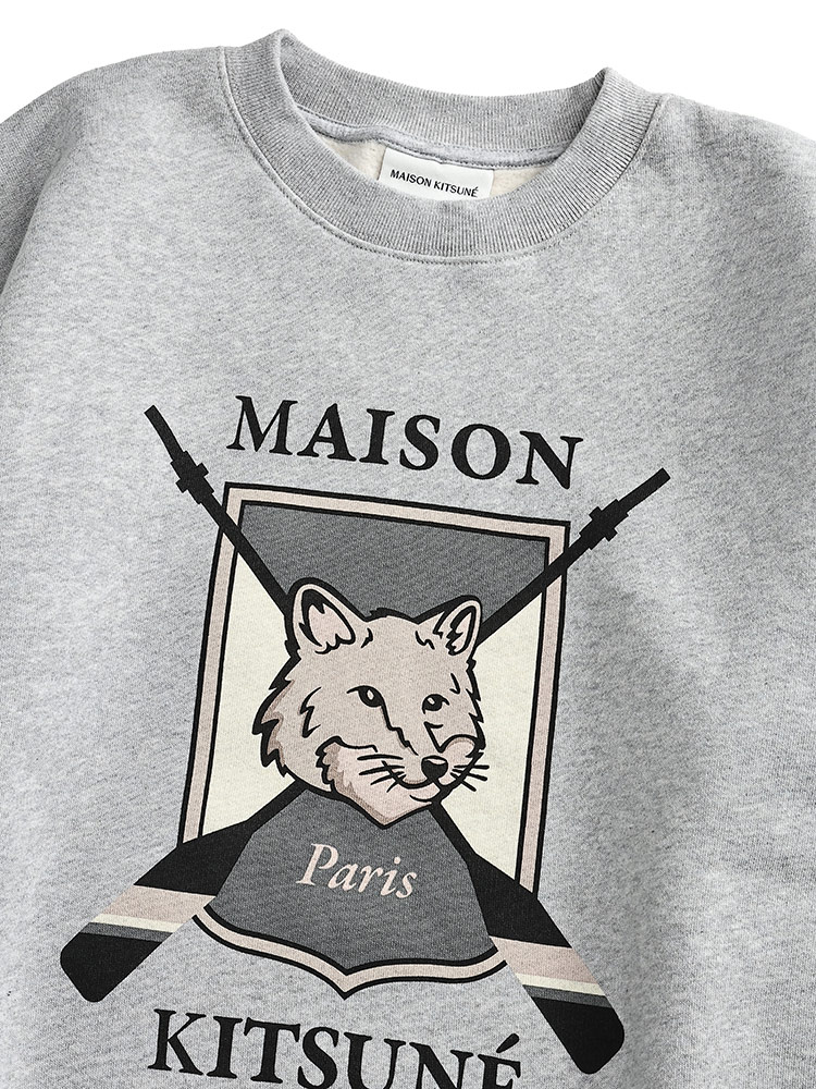 Maison Kitsune (メゾン キツネ) 裏起毛 カレッジフォックス クルー