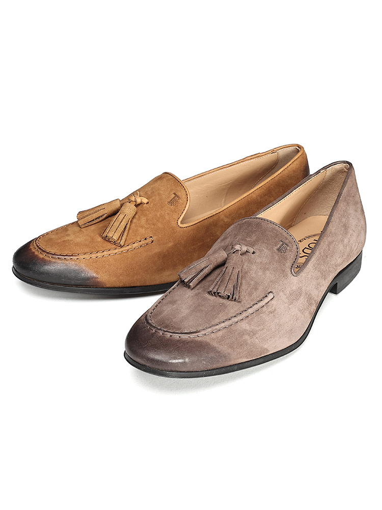 TOD'S (トッズ ) スウェード タッセル ローファー TDXXM06BAD8ZLVC