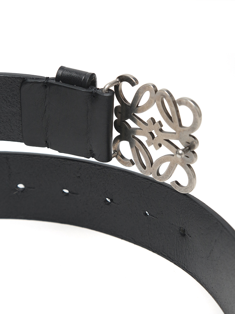 LOEWE (ロエベ) レザー チャンキー アナグラム ピンバックル ベルト