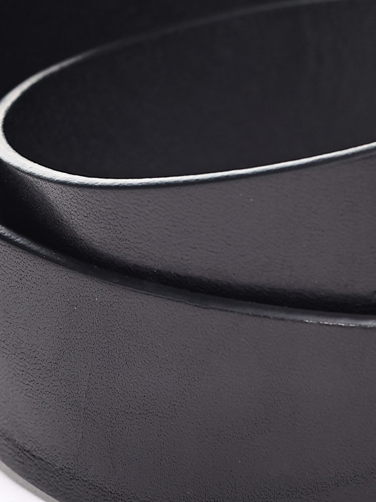 DIESEL (ディーゼル) 牛革 オーバルロゴ バックル留め ベルト 75cm