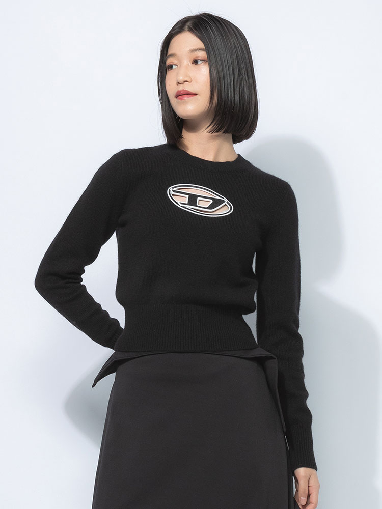 DIESEL (ディーゼル) オーバルD クルーネック プルオーバー ニット