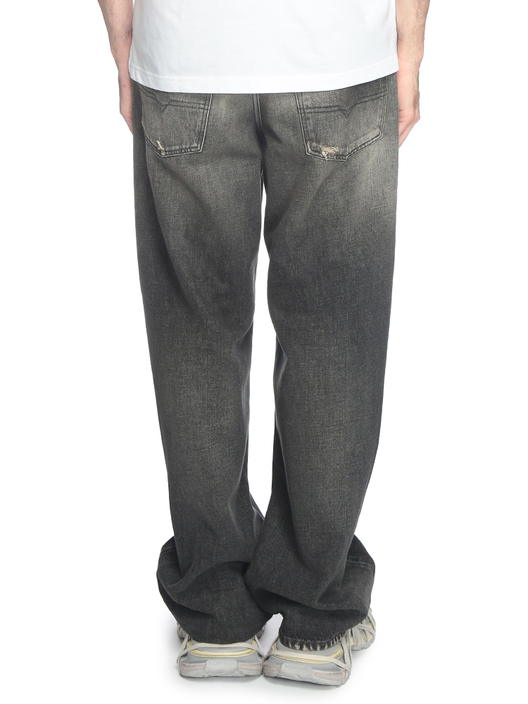 DIESEL (ディーゼル) ダメージ加工 ボタンフライ ジーンズ D-MACRO