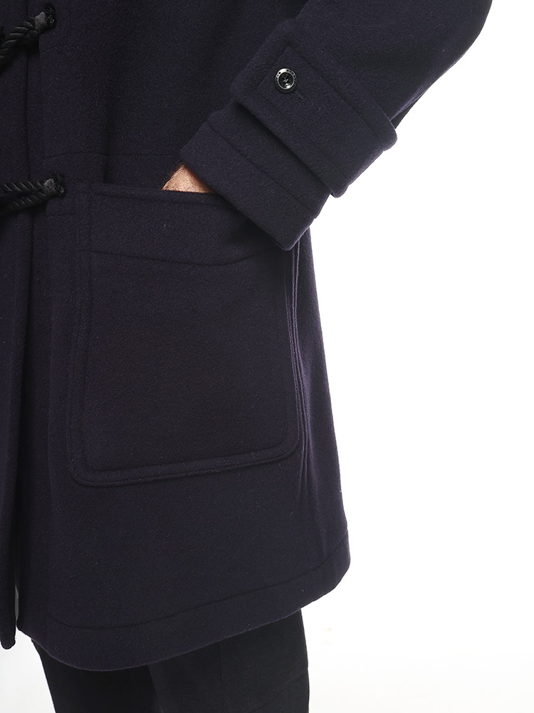 BURBERRY (バーバリー) ウール 裏チェック ダッフルコート BB8033638