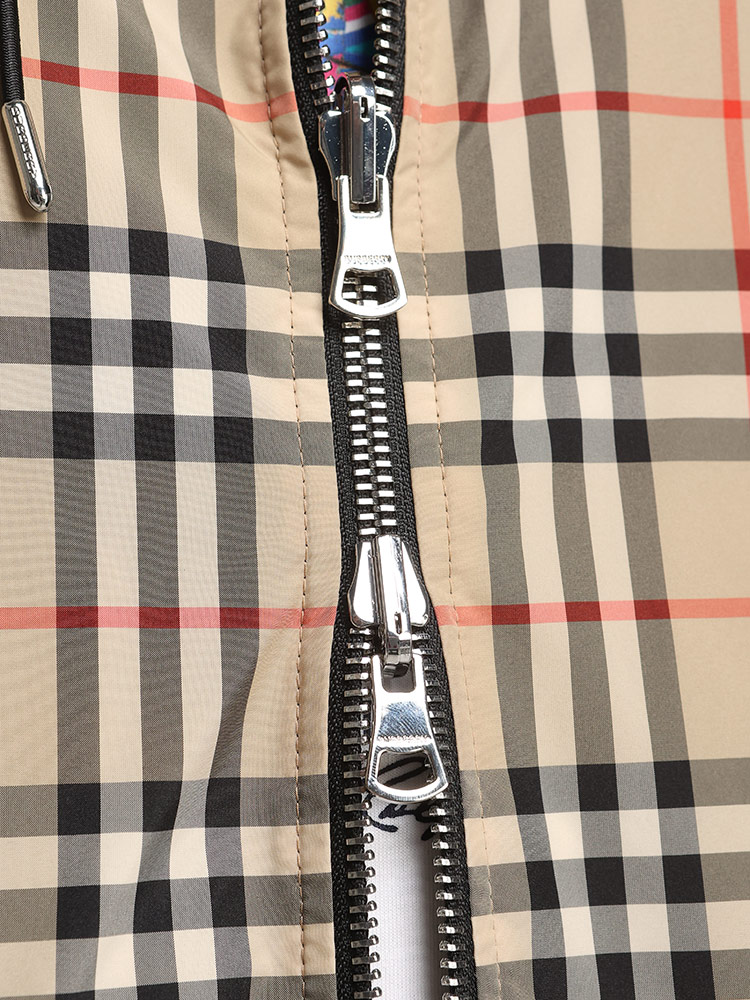 BURBERRY (バーバリー) リバーシブル ヴィンテージチェック×無地