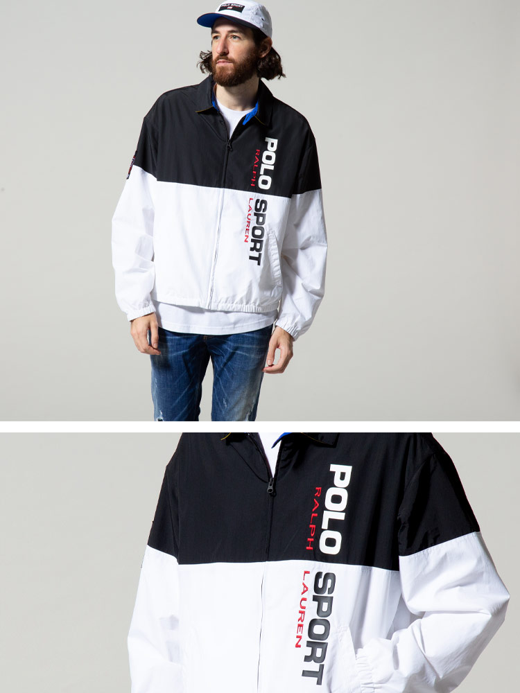 POLO SPORT (ポロスポーツ) ナイロン 切り替え フルジップ ブルゾン