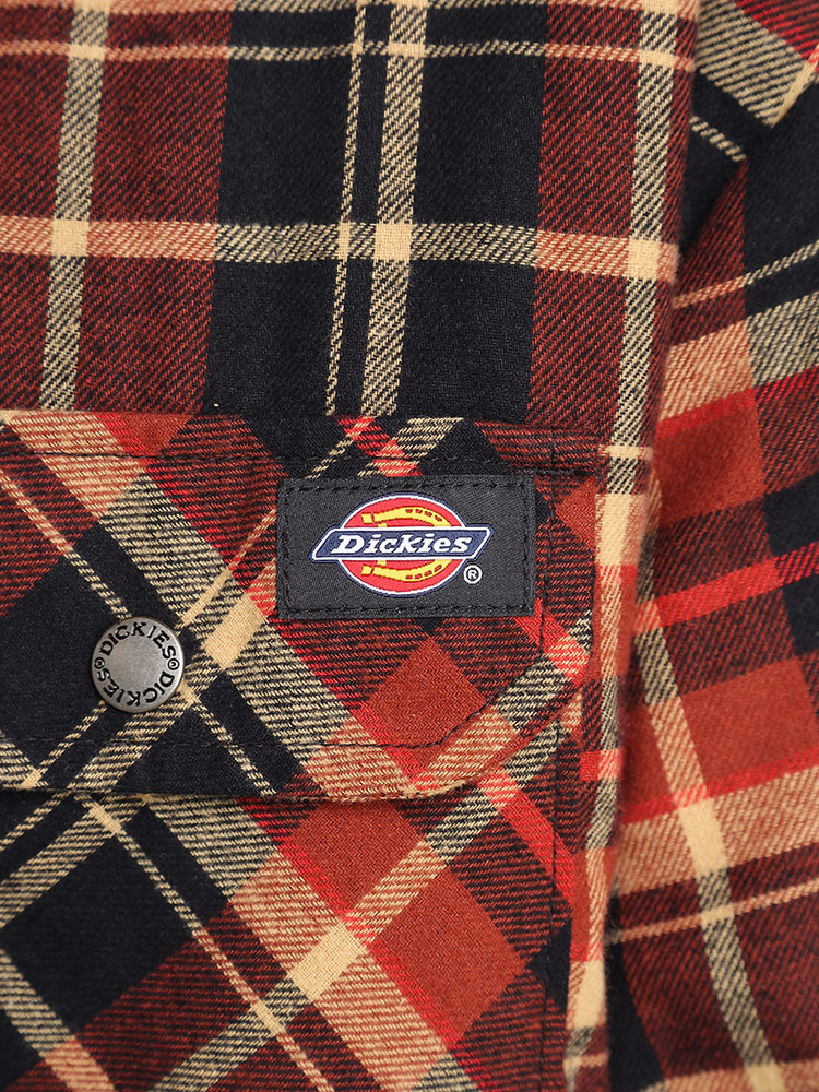 Dickies (ディッキーズ) 裏ボア チェック フランネル 長袖 シャツ
