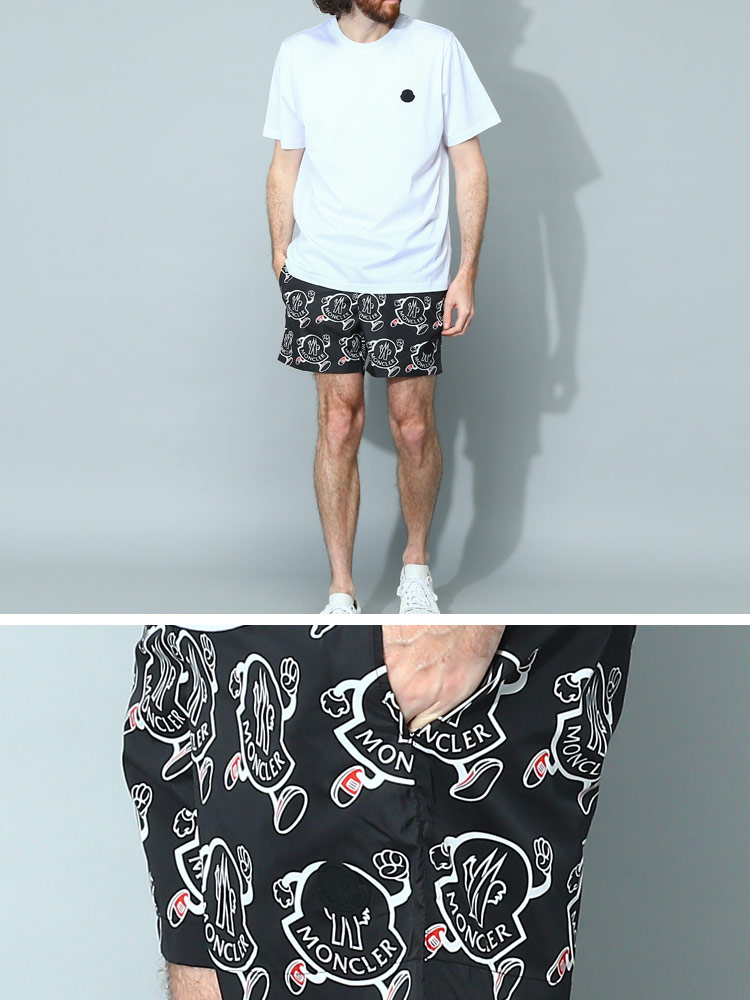 MONCLER (モンクレール) ワッペンキャラ メッシュインナー スイム