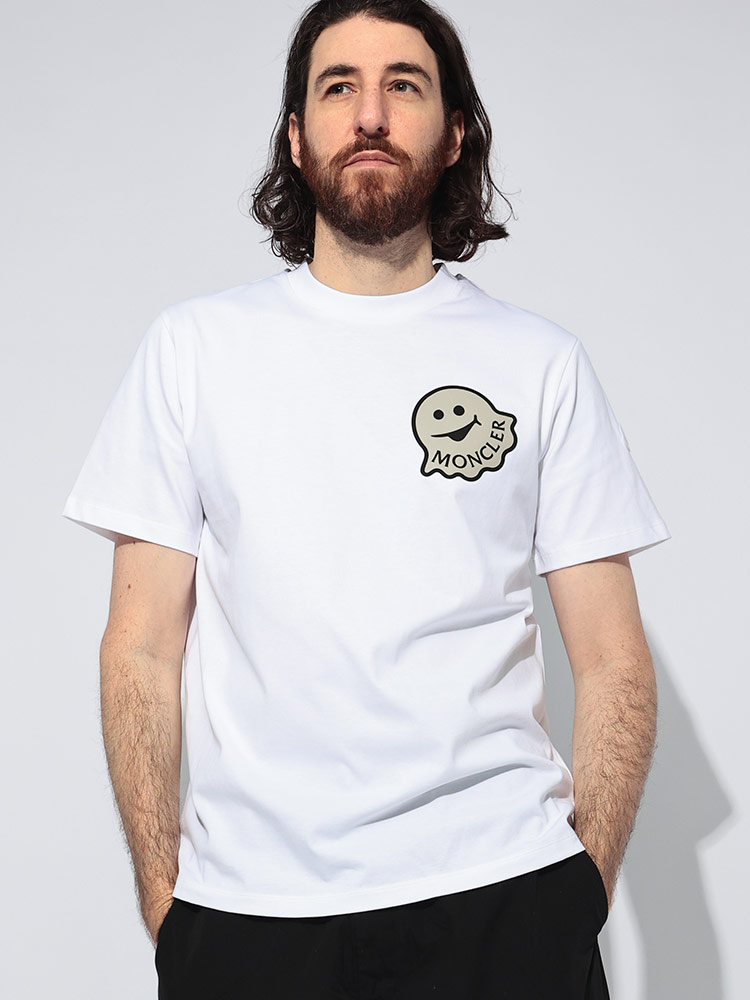MONCLER (モンクレール) オバケワッペン ブランドロゴ クルーネック T