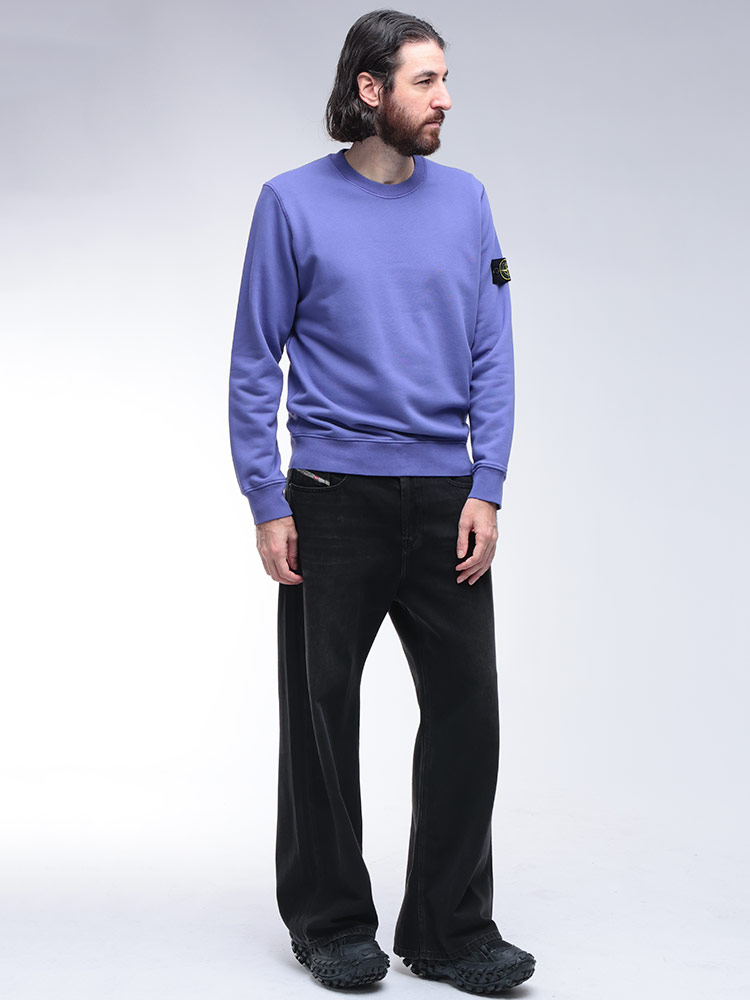 STONE ISLAND (ストーンアイランド) 袖ロゴ クルーネック トレーナー