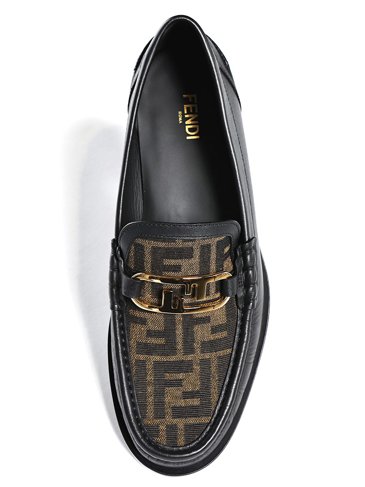 FENDI (フェンディ) レザー FFジャガード オーロック ドライビング