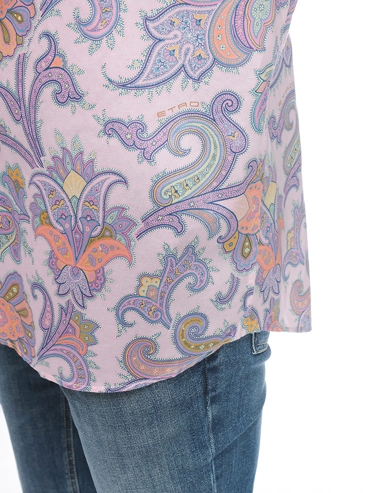 ETRO (エトロ) 綿100％ ペイズリー柄 長袖 シャツ ETMRIB0001SA5F2