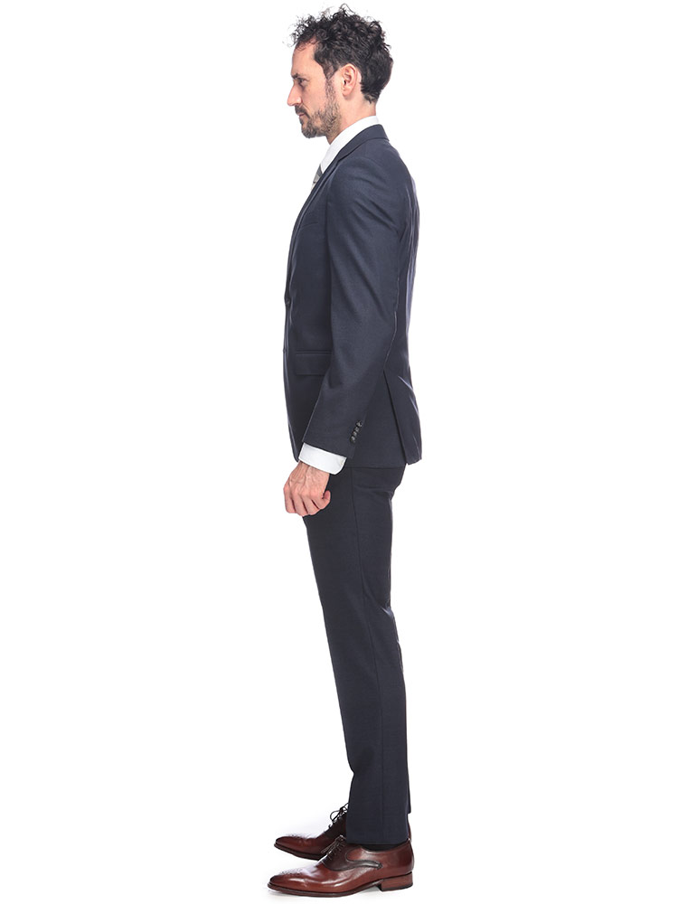 HUGO BOSS (ヒューゴボス) スリムフィット シングル二つ釦 ノータック