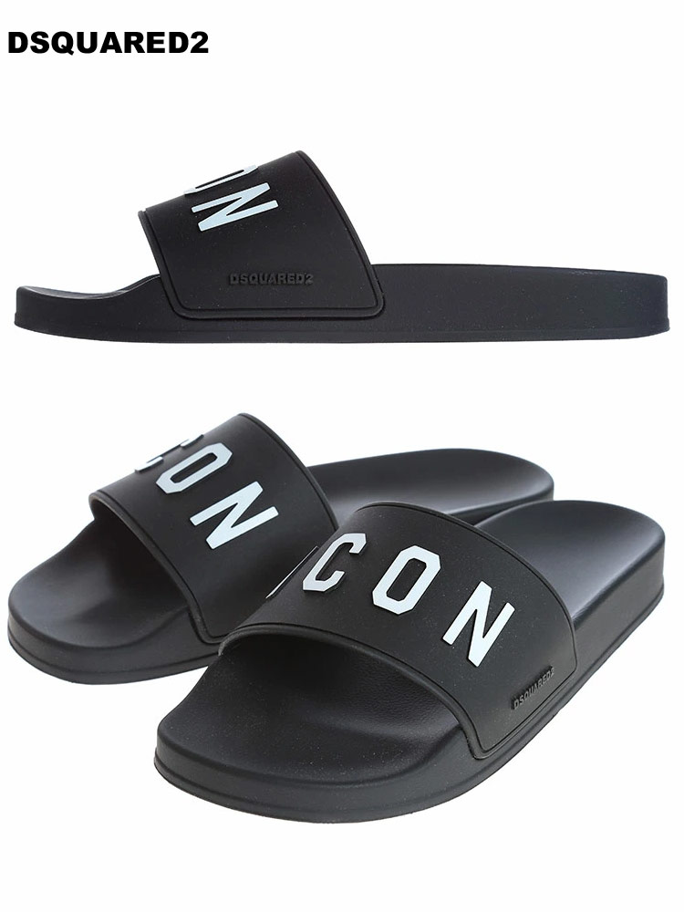 DSQUARED2 (ディースクエアード) ロゴICON スライドサンダル