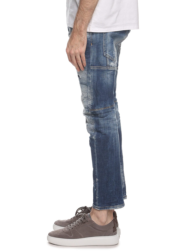 DSQUARED2 (ディースクエアード) ダメージ ボタンフライ タイディ