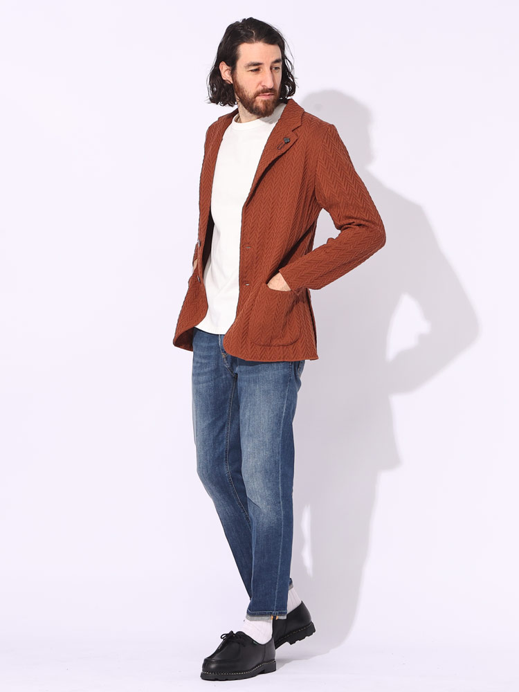 PT TORINO (ピーティートリノ) ジップフライ ロールアップ ジーンズ