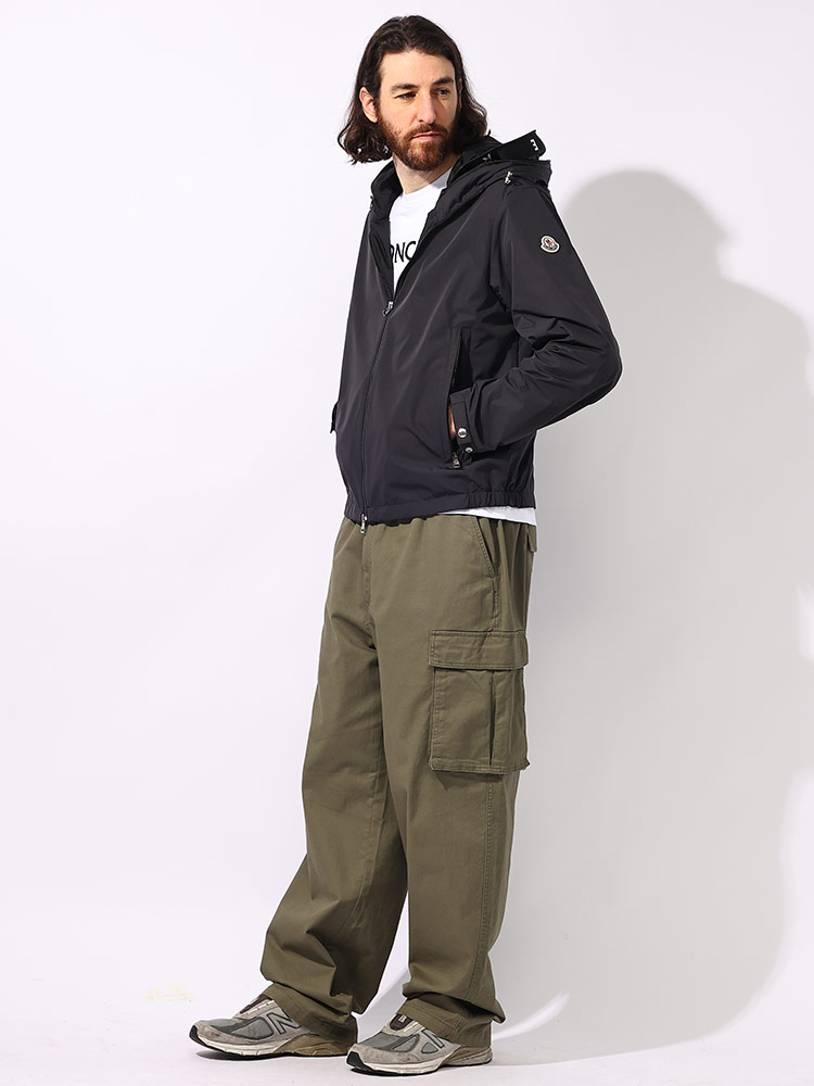 MONCLER (モンクレール) 撥水 軽量 ダブルフード フルジップ ナイロン
