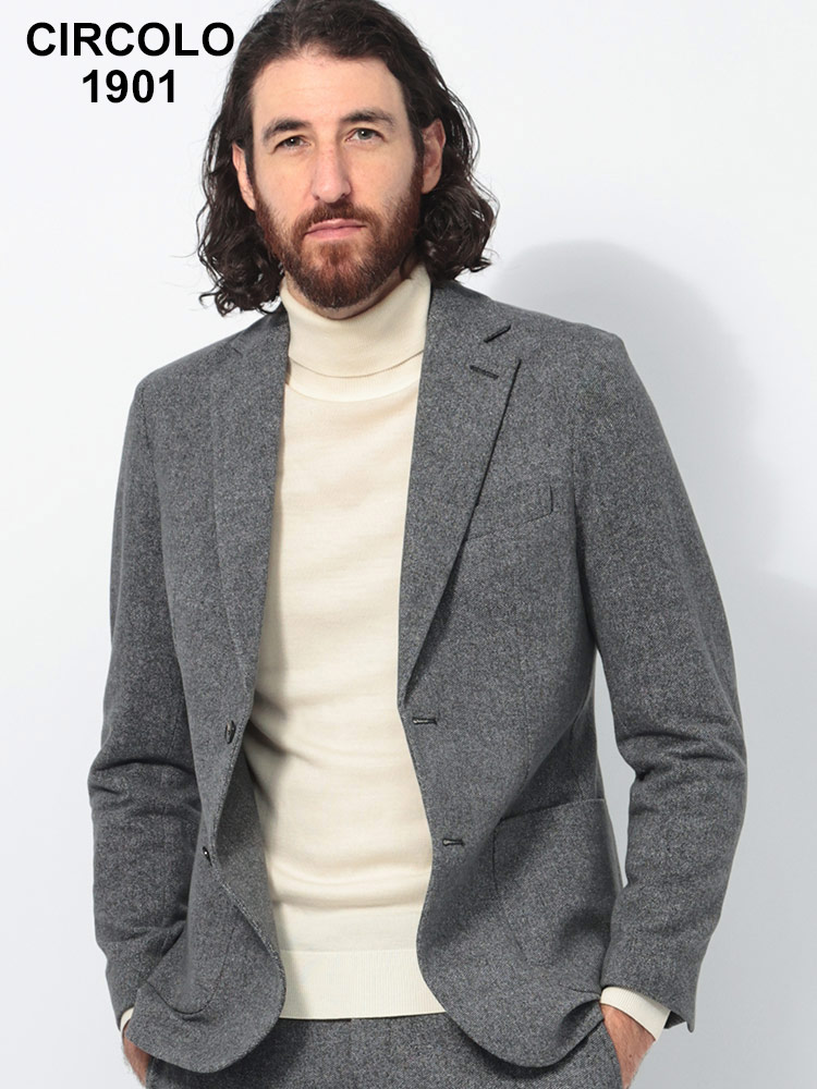 CIRCOLO 1901 (チルコロ1901) ストレッチ シングル ジャケット