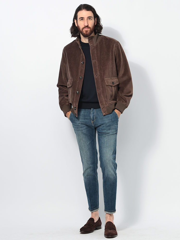 CIRCOLO 1901 (チルコロ1901) ニットカラー コーデュロイ ボタン