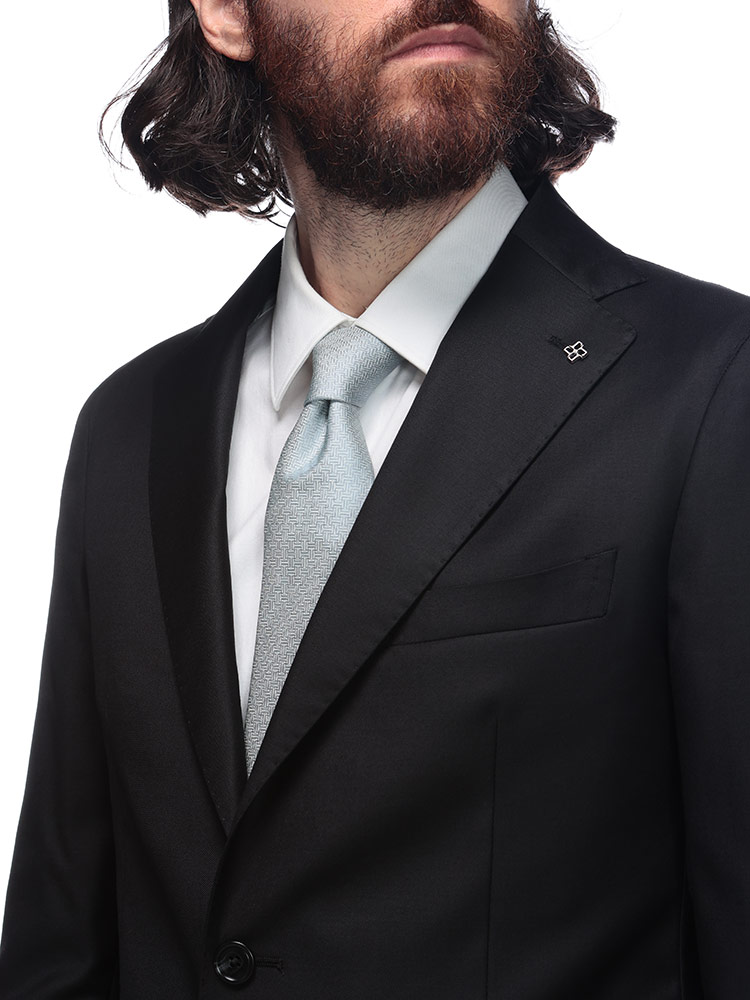 TAGLIATORE (タリアトーレ) 無地 シングル ノータック スーツ