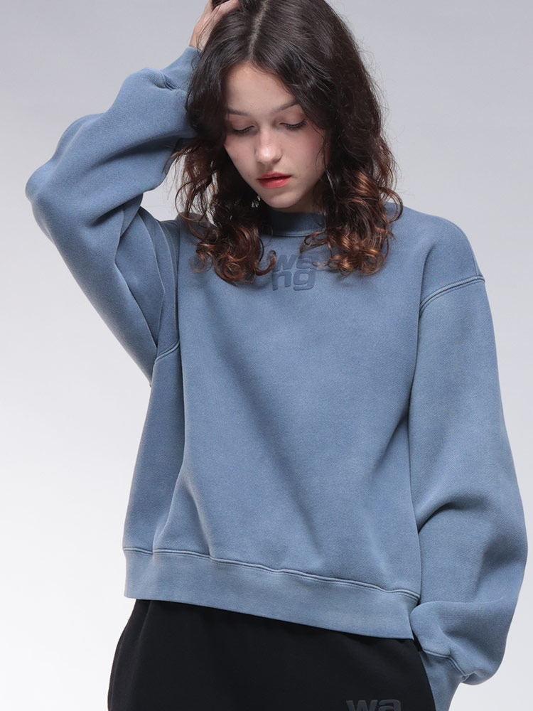 alexanderwang (アレキサンダーワン) 裏起毛 ワンポイント クルー