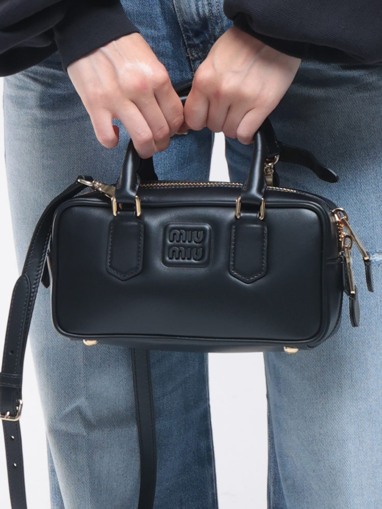 MIU MIU (ミュウミュウ) アルカディ レザー バッグ MIU5BB142ACR3