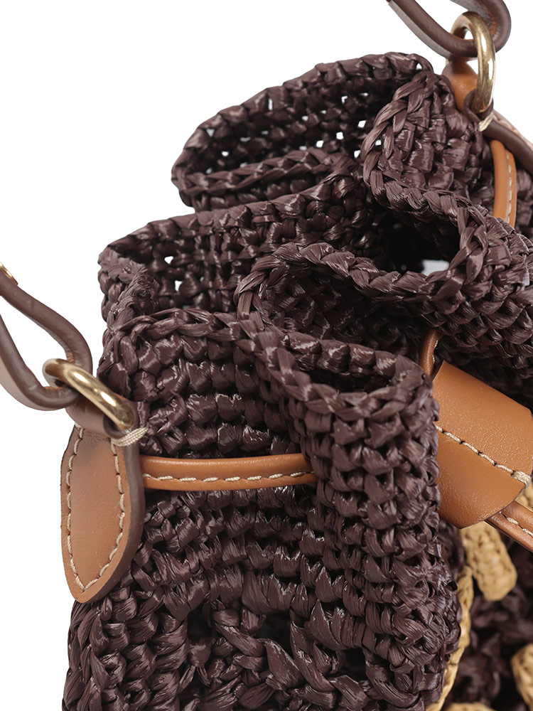 MIU MIU (ミュウミュウ) ウーブンファブリック ミニバッグ