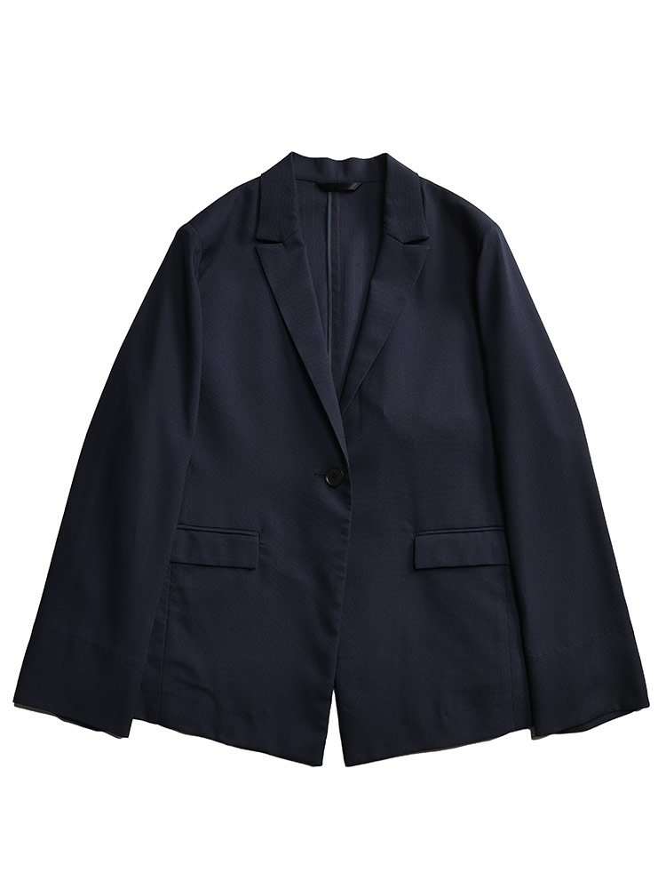 無地 袖スリット シングル1ツ釦 ジャケット 3L 4L 5L 6L 紳士服