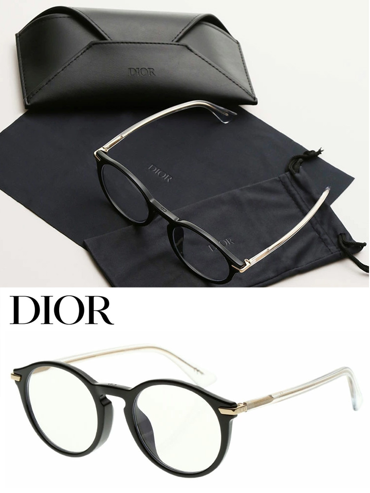 ディオール メンズ DIOR クリアテンプル ラウンド オプティカル