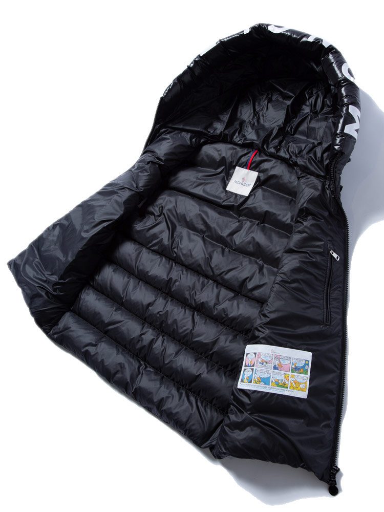 MONCLER (モンクレール) フードロゴ フルジップ ダウンベスト