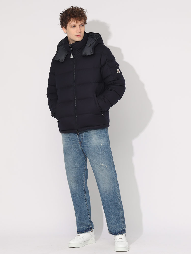 MONCLER (モンクレール) ウール フード着脱 パーカー ダウンブルゾン