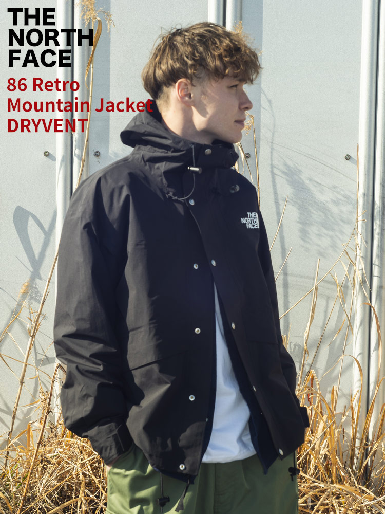 THE NORTH FACE (ザ ノースフェイス) ナイロン ロゴプリント ダブル