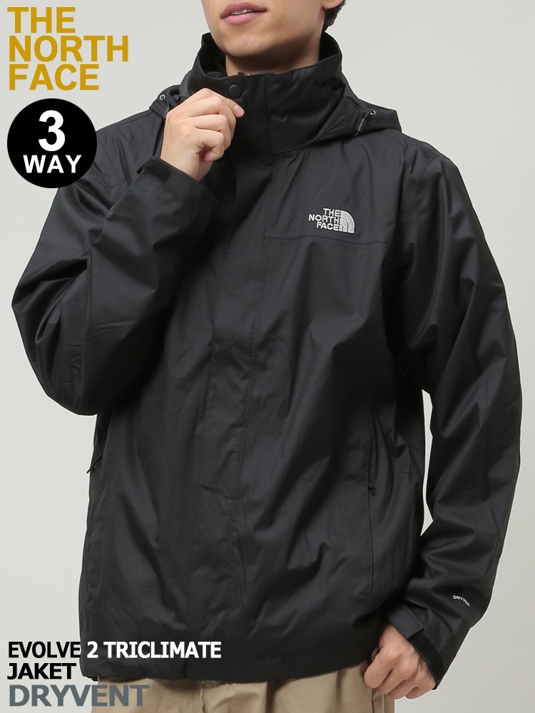 ザ ノースフェイス THE NORTH FACE 3WAY ロゴ刺繍 フリースライナー付