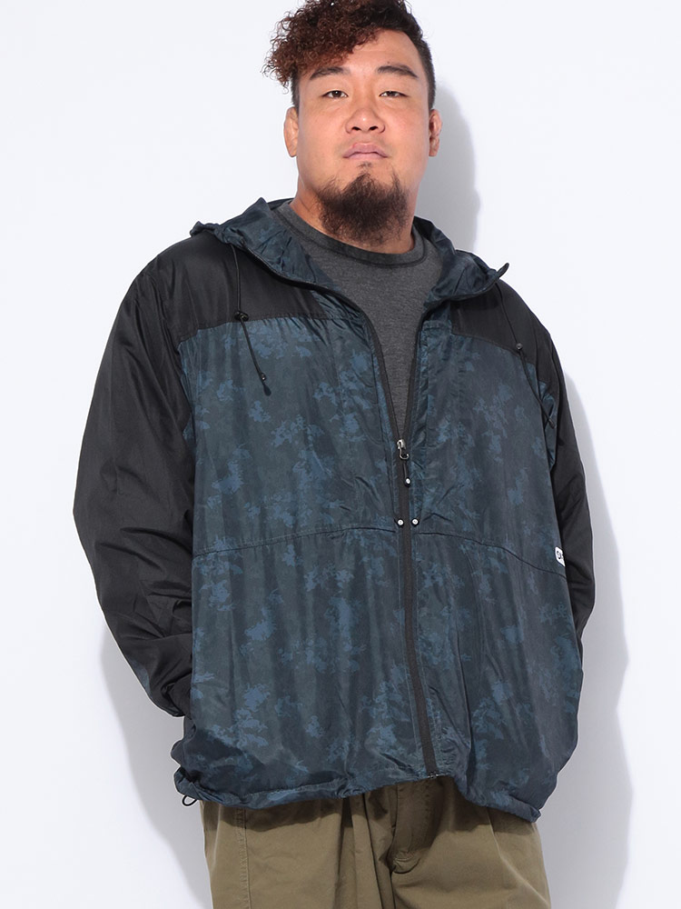 ナイロンジャケット カモフラ柄 裏メッシュ パーカー ブルゾン