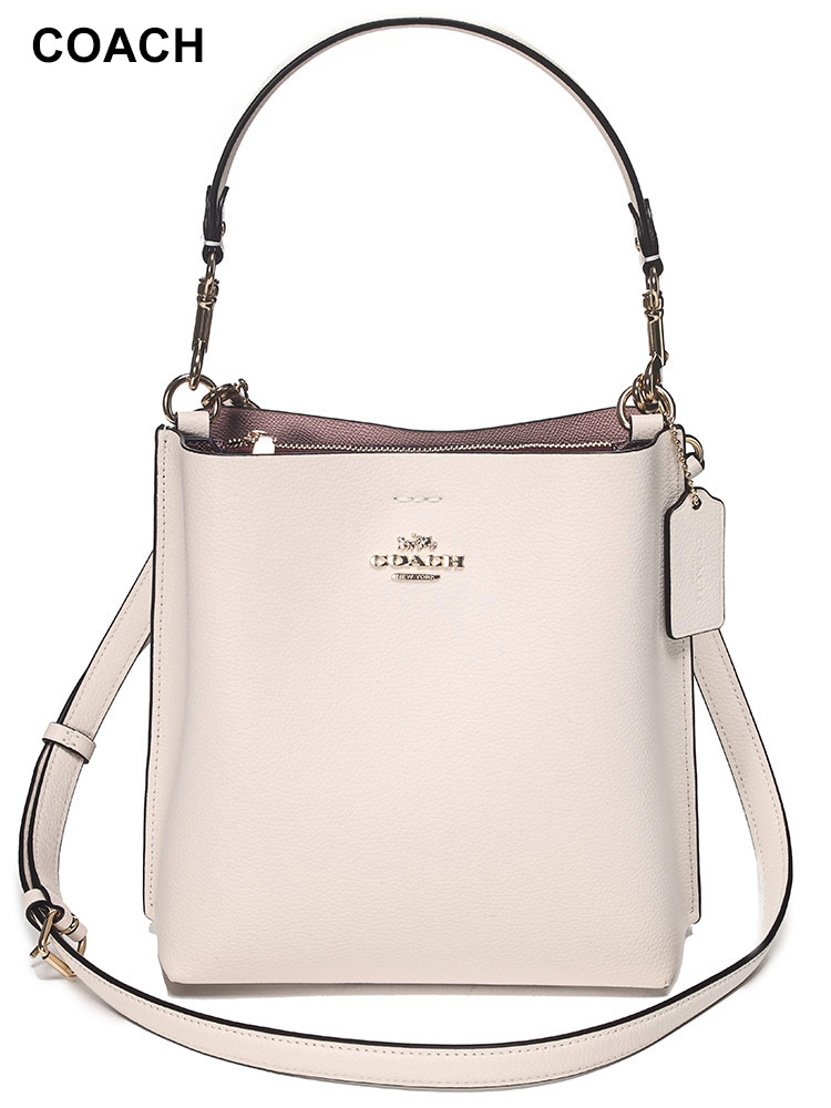 COACH (コーチ) ダブルフェースレザー マグネット開閉 2WAY